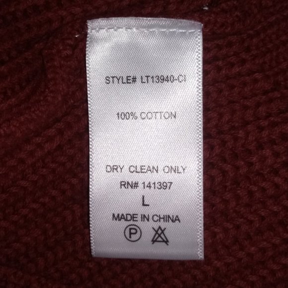 Lush Puff Sleeve Ribbed Sweater In Copper Size L - Picture 12 of 12